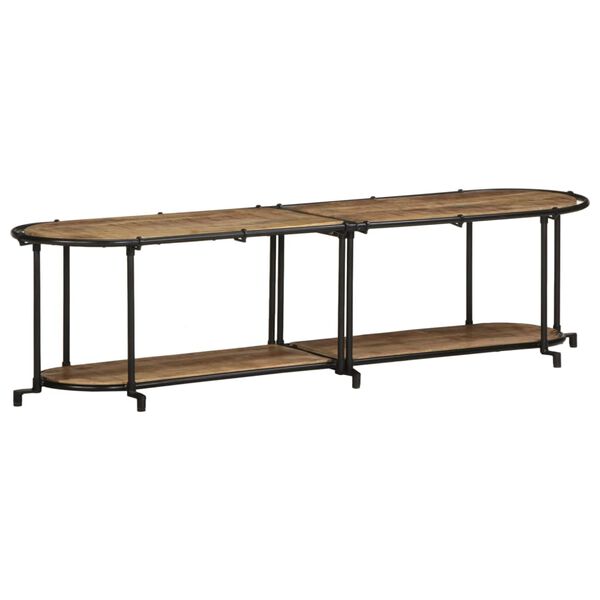 vidaXL TV stolek 160 x 42 x 40 cm masivn&iacute; hrub&eacute; mangovn&iacute;kov&eacute; dřevo