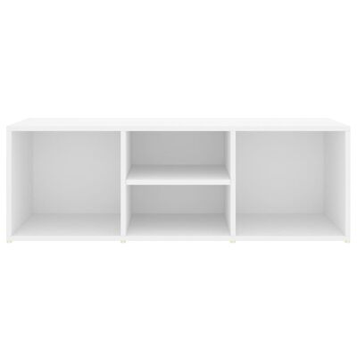 vidaXL Botníková lavice bílá 105 x 35 x 35 cm dřevotříska