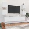 vidaXL 6d&iacute;ln&yacute; set TV skř&iacute;něk b&iacute;l&yacute; kompozitn&iacute; dřevo
