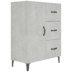 vidaXL Př&iacute;born&iacute;k betonově &scaron;ed&yacute; 69,5 x 34 x 90 cm kompozitn&iacute; dřevo