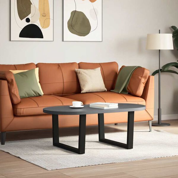 vidaXL Nohy konferenčn&iacute;ho stolku ve tvaru V, 2 ks, čern&eacute;, 70 x (42-43,3) cm, ocel