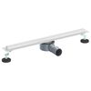 vidaXL 360&deg; odtok na sprchu s slim modelem Stř&iacute;brn&aacute; 60 cm