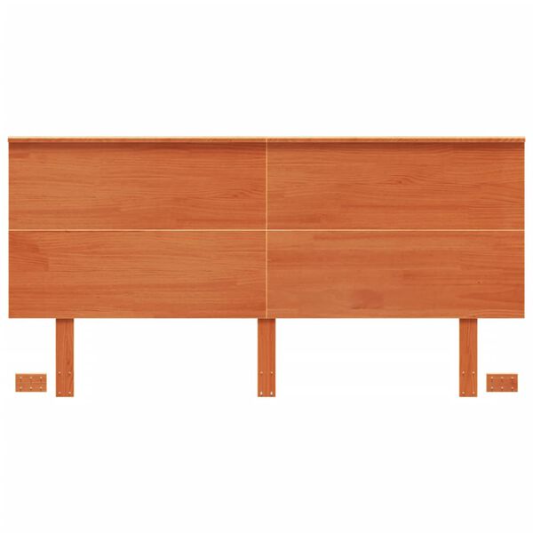 vidaXL Čelo postele voskově hněd&eacute; 160 cm masivn&iacute; borov&eacute; dřevo