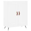 vidaXL Skř&iacute;ň highboard b&iacute;l&aacute; 69,5 x 34 x 180 cm kompozitn&iacute; dřevo