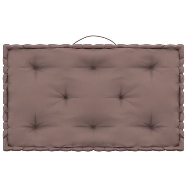 vidaXL Podu&scaron;ky na n&aacute;bytek z palet 7 ks taupe bavlna