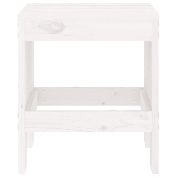 vidaXL Zahradní stoličky 2 ks bílé 40x36x45 cm masivní borové dřevo