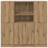 vidaXL Sada 3 kusů kuchyňských skříněk dub artisan kompozitní dřevo