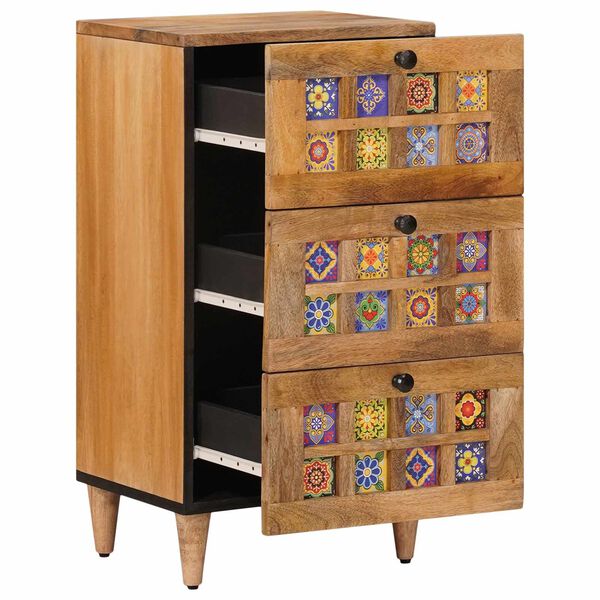 vidaXL Serv&iacute;rovac&iacute; skř&iacute;ň se z&aacute;suvkou Př&iacute;rodn&iacute; 40 x 33 x 75 cm