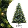vidaXL Uměl&yacute; skl&aacute;dac&iacute; v&aacute;nočn&iacute; stromeček 300 LED Zelen&aacute; 240 cm PVC a PE