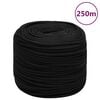 vidaXL Pracovn&iacute; lano čern&eacute; 10 mm 250 m polyester