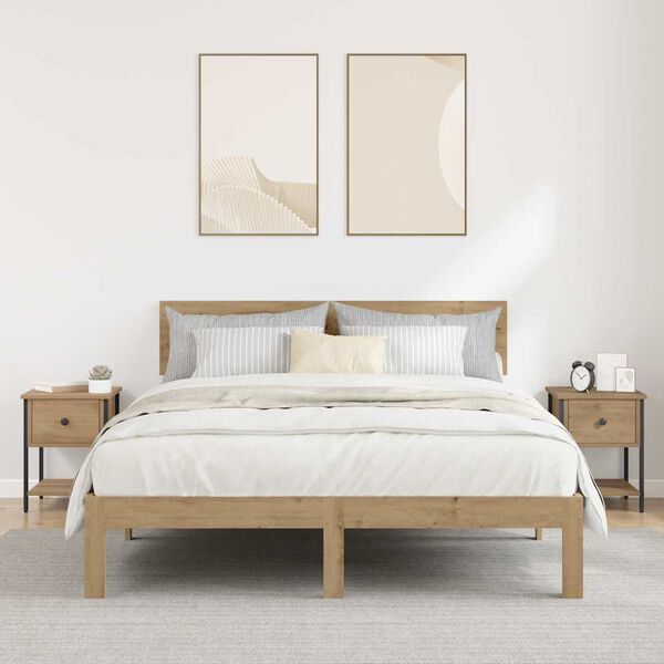 vidaXL Nočn&iacute; stolek se z&aacute;suvkou 2 pcs Artisanov&yacute; dub 34 x 35,5 x 45 cm