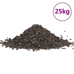 vidaXL Čedičov&yacute; &scaron;těrk 25 kg čern&yacute; 5&ndash;8 mm