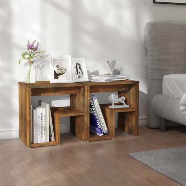 vidaXL Noční stolky 2 ks kouřový dub 40 x 30 x 40 cm kompozitní dřevo