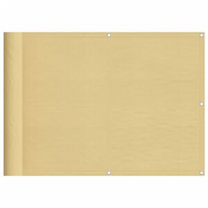 vidaXL Balkonov&aacute; z&aacute;stěna p&iacute;skov&aacute; 75 x 300 cm 100% polyester oxford