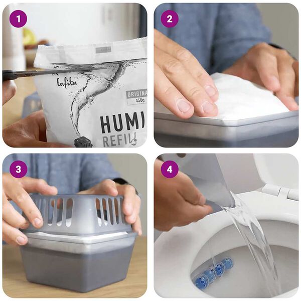 vidaXL Náhradní náplně do pohlcovače vlhkosti 24 ks 450 g