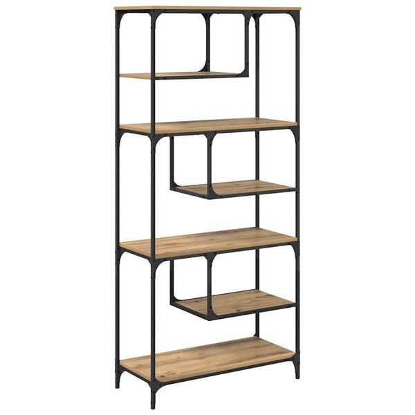 vidaXL knihovna dub artisan 81 x 36 x 176 cm Kompozitn&iacute; dřevo