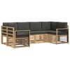 vidaXL Rohov&aacute; sofa sada 6 pcs B&iacute;l&aacute; a antracitov&aacute; 245 x 128,5 x 73 cm