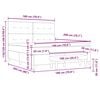 vidaXL Postel s boxspringem s matrac&iacute; Tmavě zelen&aacute; 180 x 200 cm samet