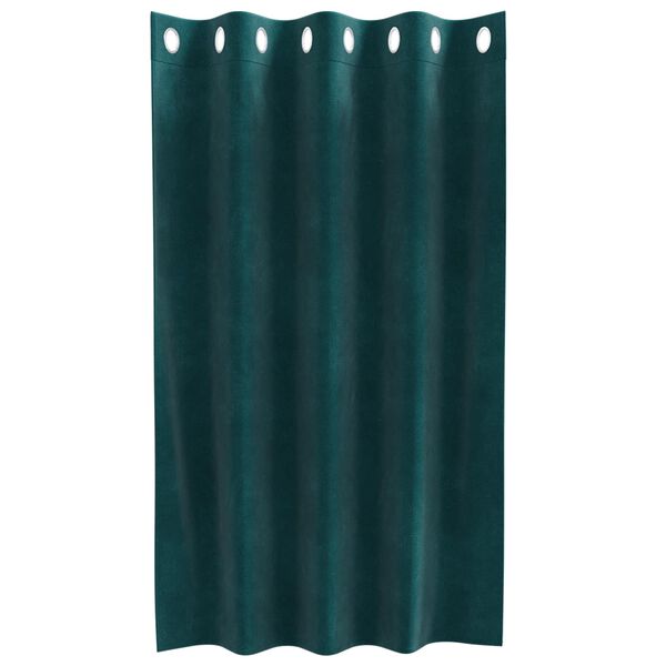 vidaXL Zatemňovac&iacute; z&aacute;věsy 2 pcs Tmavě zelen&aacute; 140 x 140 cm samet