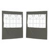 vidaXL Bočn&iacute; stěna p&aacute;rty stanu 2 pcs 200 x 195 cm Antracitov&aacute;