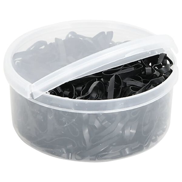 vidaXL Gumičky na hř&iacute;vu 500 ks čern&eacute; silikon