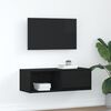 vidaXL TV skř&iacute;ňka Čern&yacute; dub 80x31x25,5 cm Dřevěn&aacute; konstrukce