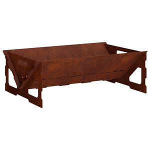 vidaXL Ohni&scaron;tě Rezav&aacute; 60 x 40 x 20 cm Povětrnostně odoln&aacute; ocel