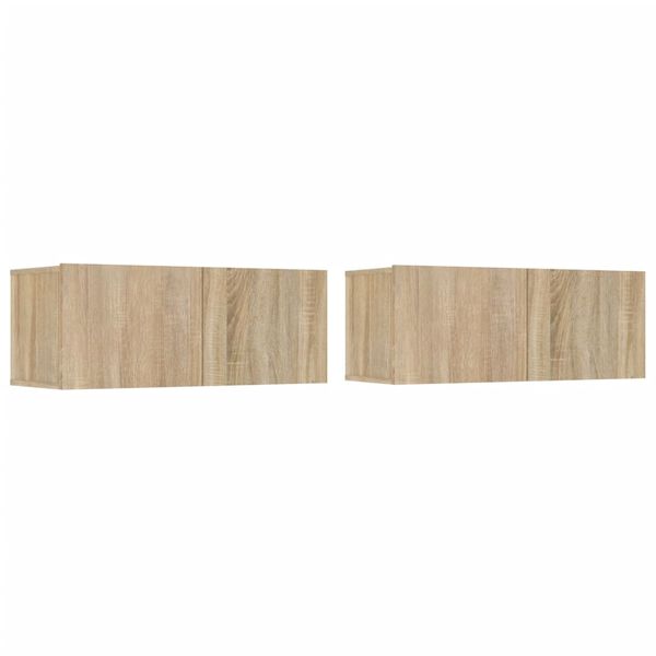 vidaXL 4d&iacute;ln&yacute; set TV skř&iacute;něk dub sonoma kompozitn&iacute; dřevo