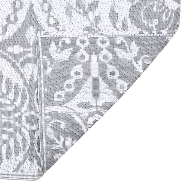 vidaXL Venkovní koberec ARAKIL Světle šedý 140x200 cm PP