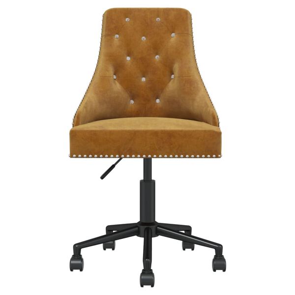 vidaXL Otočn&eacute; j&iacute;deln&iacute; židle 4 ks hněd&eacute; samet