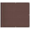 vidaXL Balkonov&aacute; z&aacute;stěna hněd&aacute; 90 x 800 cm 100% polyester oxford