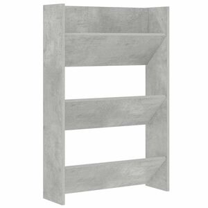 vidaXL N&aacute;stěnn&yacute; botn&iacute;k betonově &scaron;ed&yacute; 60 x 18 x 90 cm dřevotř&iacute;ska
