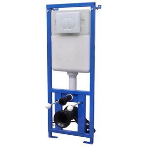 vidaXL Podom&iacute;tkov&aacute; n&aacute;držka pro z&aacute;věsn&eacute; WC 11 l 41x14x(110-125) cm