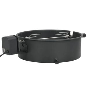 vidaXL Grilovac&iacute; l&iacute;mec s jehlou a motorem 47 cm čern&yacute;