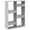 vidaXL Knihovna betonově &scaron;ed&aacute; 100 x 33 x 135 cm kompozitn&iacute; dřevo