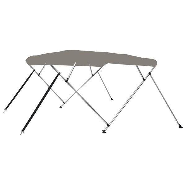 vidaXL Bimini stř&iacute;&scaron;ka se 4 oblouky &scaron;ed&aacute; 243x244x137 cm