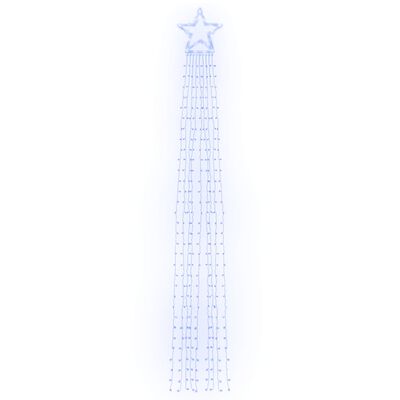 vidaXL Světla na vánoční stromek 320 modrých LED 375 cm
