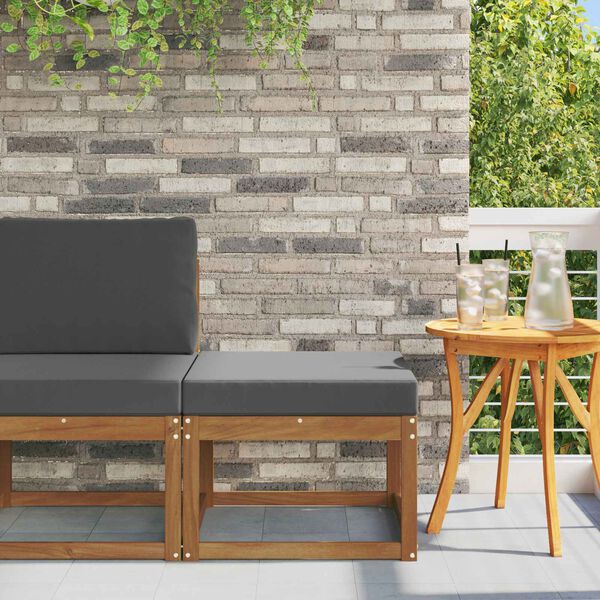 vidaXL Venkovn&iacute; podnožka Masivn&iacute; ak&aacute;tov&eacute; dřevo Př&iacute;rodn&iacute;