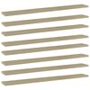 vidaXL Př&iacute;davn&eacute; police 8 ks dub sonoma 80 x 10 x 1,5 cm dřevotř&iacute;ska