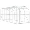 vidaXL Kurn&iacute;k proti zdi Stř&iacute;brn&aacute; 600 x 150 x 215 cm Pozinkovan&aacute; ocel