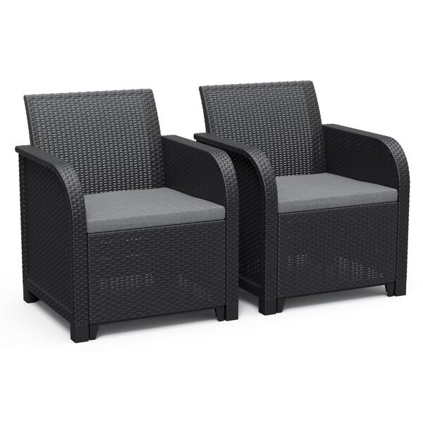 Keter Zahradn&iacute; křesla Rosalie 2 ks grafitov&aacute;