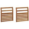 vidaXL Područka 2 pcs Př&iacute;rodn&iacute; 58,5 x 8 x 60 cm Masivn&iacute; ak&aacute;tov&eacute; dřevo