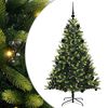 vidaXL Uměl&yacute; zavě&scaron;en&yacute; v&aacute;nočn&iacute; stromeček 150 LED Zelen&aacute; 150 cm PVC a PE