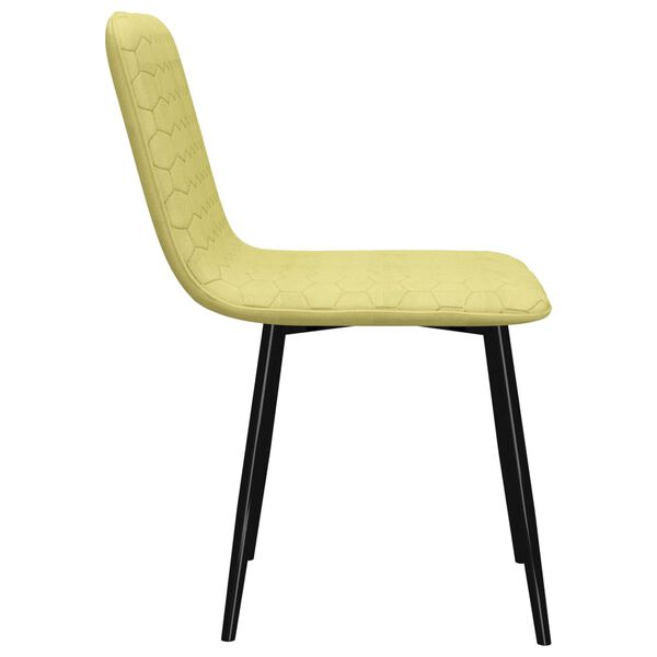 vidaXL Otočné jídelní židle 2 ks zelené textil