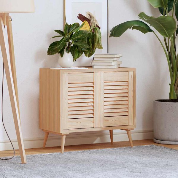 vidaXL Nábytková dvířka lamelový design 2 ks 39,5x29,5 cm borovice