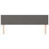 vidaXL Čela postele &scaron;ed&aacute; 200 x 5 x 78/88 cm uměl&aacute; kůže