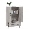 vidaXL Skř&iacute;ň highboard &scaron;ed&aacute; sonoma 69,5 x 31 x 115 cm kompozitn&iacute; dřevo