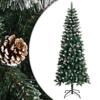 vidaXL Umělý vánoční stromek se stojanem zelený 210 cm PVC