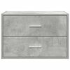 vida Skříňka s 2 zásuvkami betonově šedá 60x31x40 cm kompozitní dřevo
