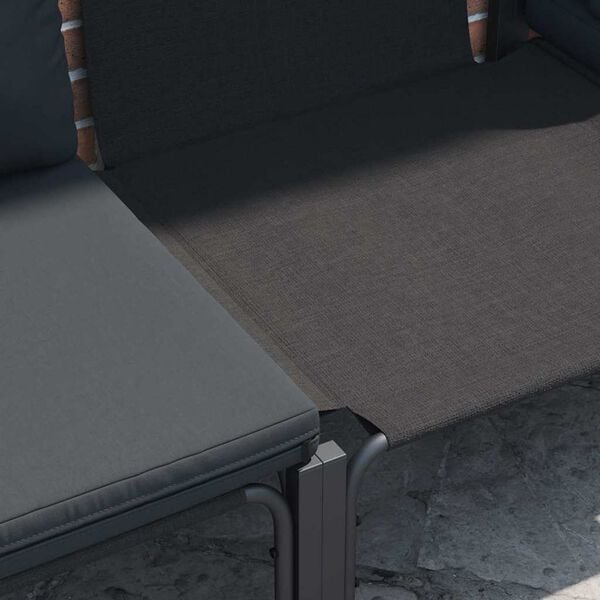 vidaXL Sada zahradních pohovek Antracitová Ocel